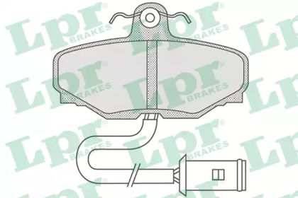 Комплект тормозных колодок (LPR: 05P741)