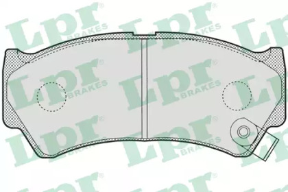 Комплект тормозных колодок (LPR: 05P778)