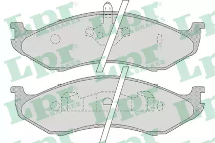 Комплект тормозных колодок (LPR: 05P896)