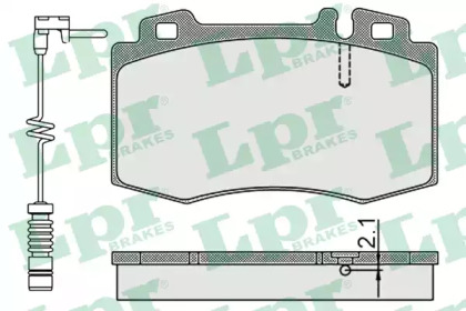 Комплект тормозных колодок (LPR: 05P899B)