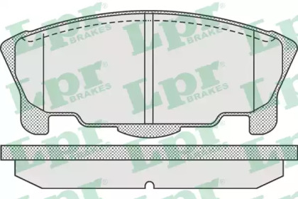 Комплект тормозных колодок (LPR: 05P937)