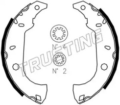 Комлект тормозных накладок (TRUSTING: 034.091S)