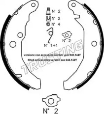 Комлект тормозных накладок (TRUSTING: 040.122K)