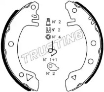 Комлект тормозных накладок (TRUSTING: 040.123K)