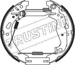 Комлект тормозных накладок (TRUSTING: 5443)