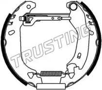 Комлект тормозных накладок (TRUSTING: 6108)