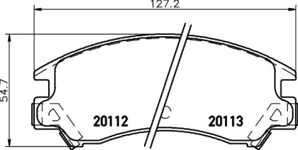 Комплект тормозных колодок (HELLA: 8DB 355 006-331)