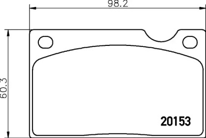 Комплект тормозных колодок (HELLA: 8DB 355 018-391)