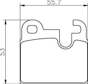 Комплект тормозных колодок (HELLA: 8DB 355 017-511)