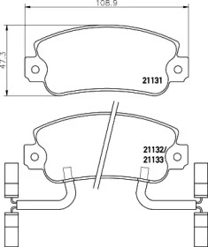 Комплект тормозных колодок (HELLA: 8DB 355 018-931)