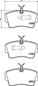 Комплект тормозных колодок (HELLA: 8DB 355 017-851)