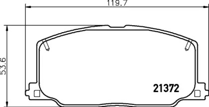 Комплект тормозных колодок (HELLA: 8DB 355 026-961)