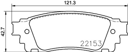 Комплект тормозных колодок (HELLA: 8DB 355 024-631)