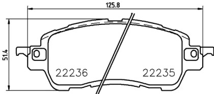 Комплект тормозных колодок (HELLA: 8DB 355 024-721)