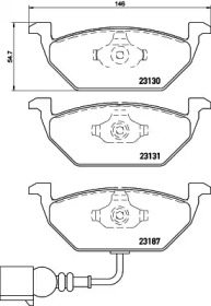 Комплект тормозных колодок (HELLA: 8DB 355 023-711)