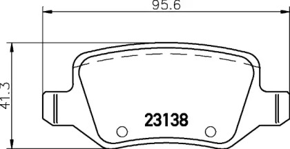 Комплект тормозных колодок (HELLA: 8DB 355 026-111)