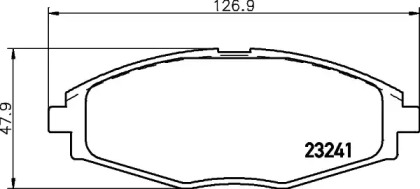 Комплект тормозных колодок (HELLA: 8DB 355 027-451)