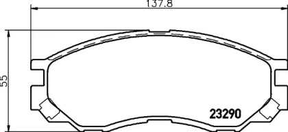 Комплект тормозных колодок (HELLA: 8DB 355 027-461)