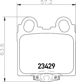 Комплект тормозных колодок (HELLA: 8DB 355 027-511)