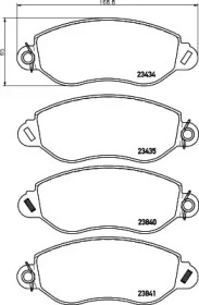 Комплект тормозных колодок (HELLA: 8DB 355 019-451)