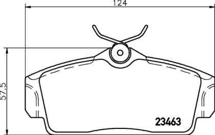 Комплект тормозных колодок (HELLA: 8DB 355 018-441)