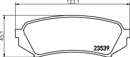 Комплект тормозных колодок (HELLA: 8DB 355 027-641)