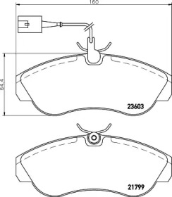 Комплект тормозных колодок (HELLA: 8DB 355 018-791)