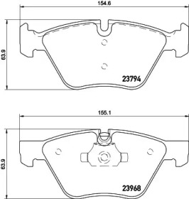 Комплект тормозных колодок (HELLA: 8DB 355 011-321)