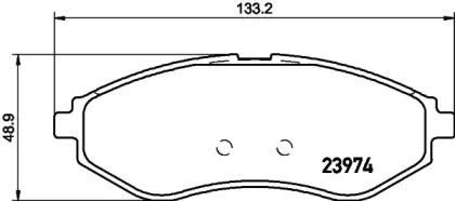 Комплект тормозных колодок (HELLA: 8DB 355 028-121)