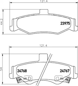 Комплект тормозных колодок (HELLA: 8DB 355 013-391)