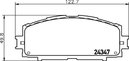 Комплект тормозных колодок (HELLA: 8DB 355 030-181)