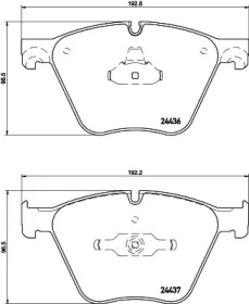 Комплект тормозных колодок (HELLA: 8DB 355 026-531)