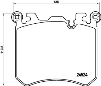 Комплект тормозных колодок (HELLA: 8DB 355 020-431)