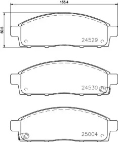 Комплект тормозных колодок (HELLA: 8DB 355 028-611)