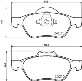 Комплект тормозных колодок (HELLA: 8DB 355 013-271)