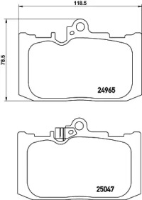 Комплект тормозных колодок (HELLA: 8DB 355 019-851)