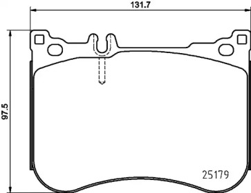 Комплект тормозных колодок (HELLA: 8DB 355 021-211)