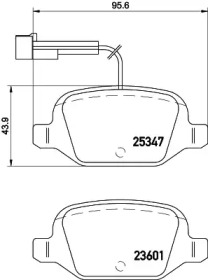 Комплект тормозных колодок (HELLA: 8DB 355 019-631)