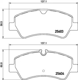 Комплект тормозных колодок (HELLA: 8DB 355 020-721)