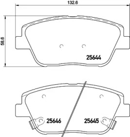 Комплект тормозных колодок (HELLA: 8DB 355 030-441)