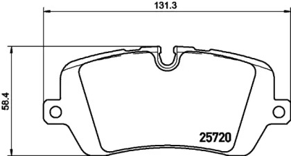 Комплект тормозных колодок (HELLA: 8DB 355 020-361)