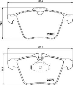 Комплект тормозных колодок (HELLA: 8DB 355 020-921)