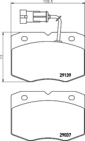 Комплект тормозных колодок (HELLA: 8DB 355 005-501)