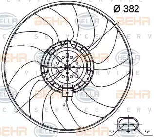 Вентилятор (HELLA: 8EW 351 000-471)