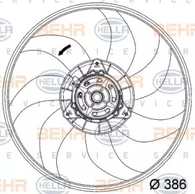 Вентилятор (HELLA: 8EW 351 034-281)