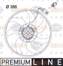 Вентилятор (HELLA: 8EW 351 034-431)