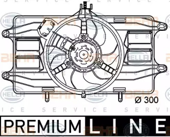 Вентилятор (HELLA: 8EW 351 039-461)