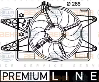 Вентилятор (HELLA: 8EW 351 039-491)