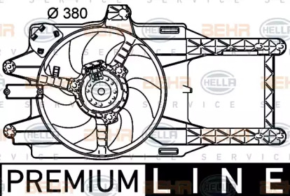 Вентилятор (HELLA: 8EW 351 039-501)