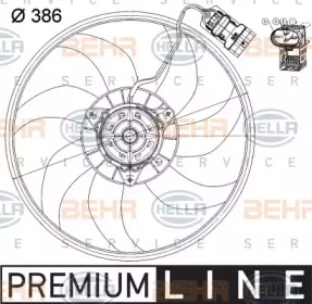 Вентилятор (HELLA: 8EW 351 039-731)